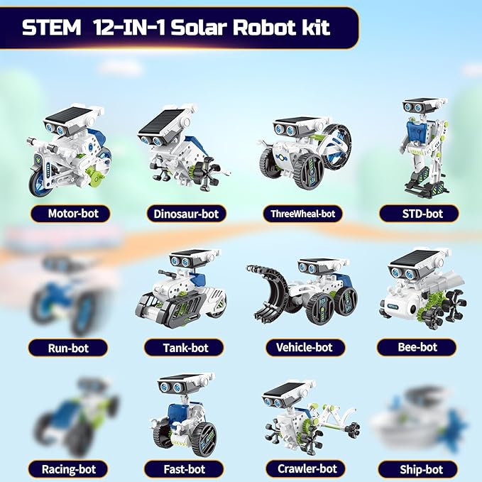 STEM Robot Toys for Kids Ages 8-12, Science Kits for 8-14 Year Old Teen Boys Girls, Experiments Robots Gifts for Teenage Ages 8 9 10 11 12