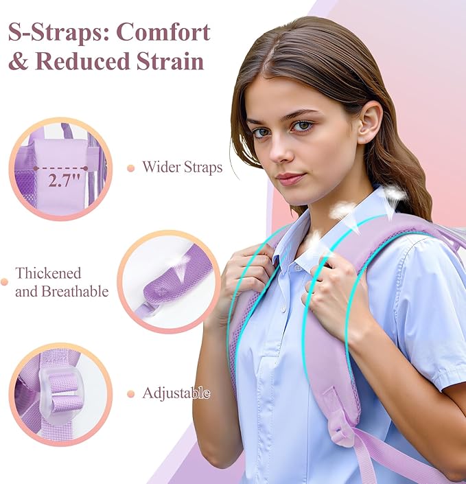 PACKISM Clear Backpack for School - 17 inch Large Heavy Duty Clear Bookbag, See Through PVC Backpacks (for age 12 above)