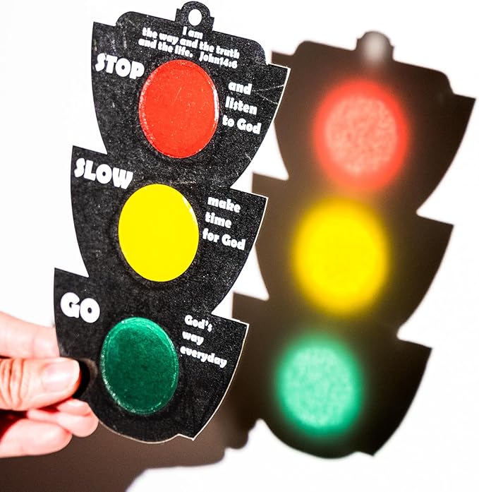 EggSun 36 Sets Bible Traffic Light Suncatchers Crafts for Kids Ornaments Stained Glass Window Arts and Crafts Kit for Sunday School Holiday Birthday Projects Home Christian Decorations Ages 4 8 12
