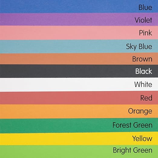 Colorations Construction Paper, Classroom Art Supplies, 9" x 12" Craft Paper 2200 Sheet Pack, Heavyweight Construction Paper, Bulk Packs, Assorted Colors, Drawing, Coloring, Painting, School Supplies
