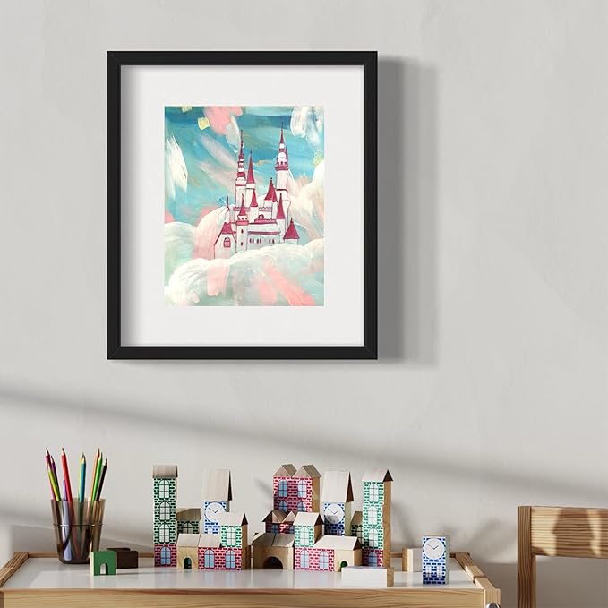 Painting4Real DIY Painting Class Kit for Adults with Video Tutorials: Learn to Paint Pink Castle – How to Paint with Acrylics – Painting & Art Supplies – 9 Piece Acrylic Paint Set