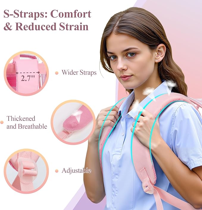 PACKISM Clear Backpack for School - 17 inch Large Heavy Duty Clear Bookbag, See Through PVC Backpacks (for age 12 above)