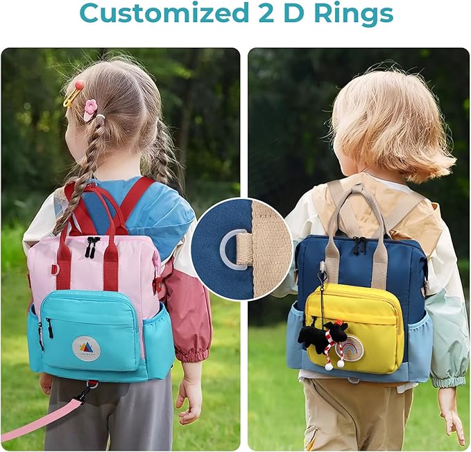 CLUCI Toddler Backpack For Boys, Toddler School Backpack For School & Travel, Small Kids Child Backpacks, Preschool Kindergarten Elementary Diaper bag Daycare Backpack For Kids 2-4(No Velcro)