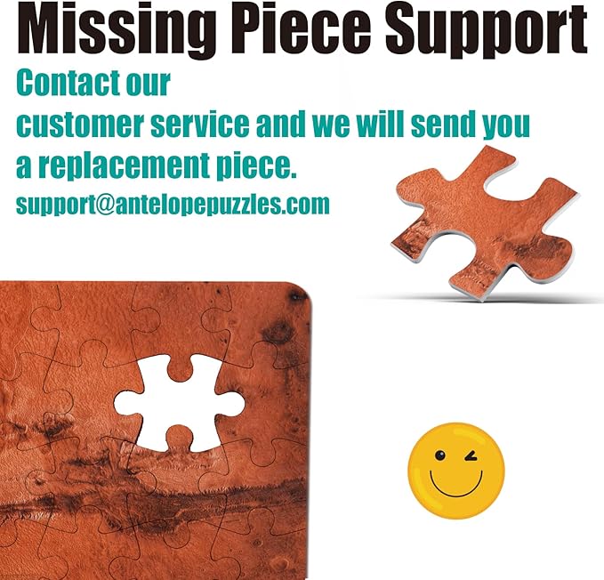 Antelope - 1000 Piece No Dust Jigsaw Puzzle for Adults, Space Style, Round Puzzle, 1000 Pieces, 1 Set, 1 Puzzle