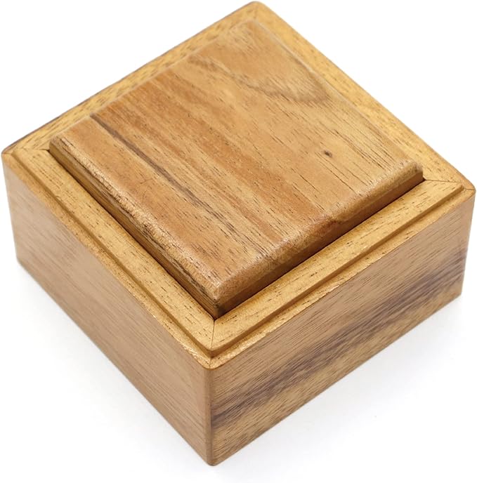 BSIRI Locked Box- Secret Box Brain Teaser Wooden Puzzle Boxes with Hidden Compartments. Ideal Mystery Jewelry, 3D Puzzle Lock, Gift Card, and Money Puzzle Box