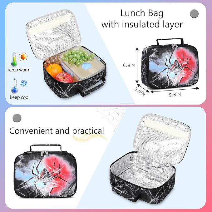 JIANYA Backpack for Boys, Kids Backpacks for School Elementary Childern's School Bag with Lunch Box, Black