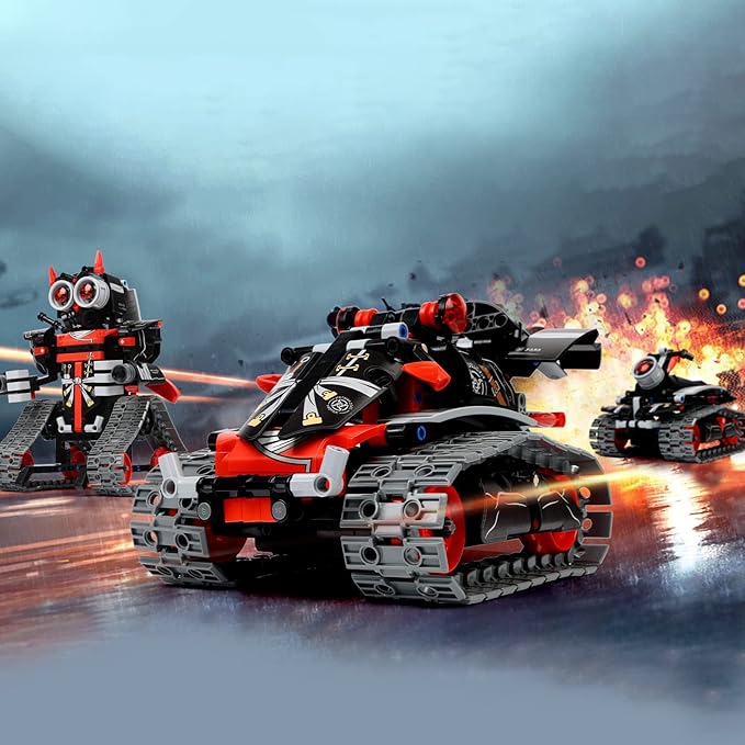 Robot Building Toys STEM Projects for Kids Ages 6-10 8-12 and up, 3 in 1 Remote Control Car Coding Set, Educational Robotics Science Kit, Birthday for Teen Boys Girls