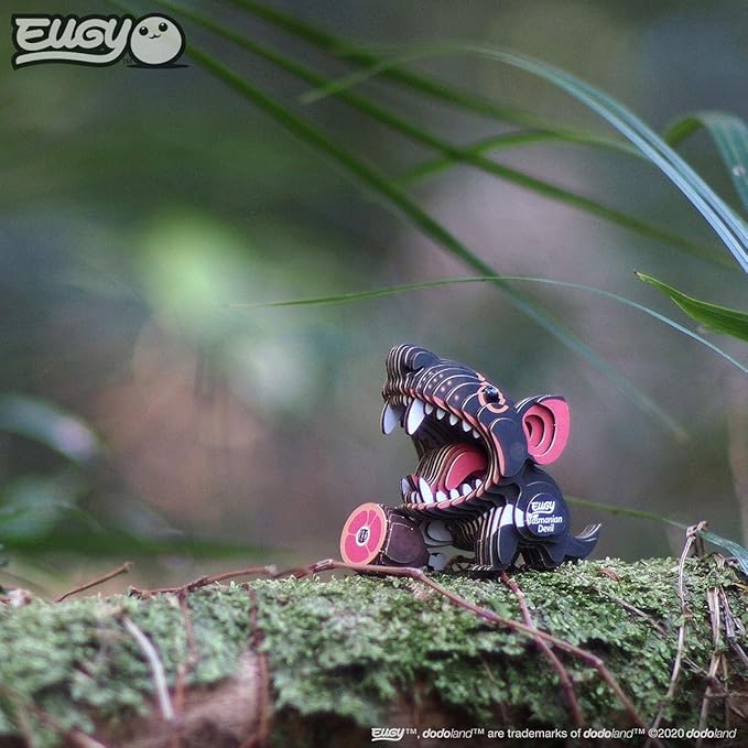 Eugy Tasmanian Devil 3D Puzzle, 36 Piece Eco-Friendly Educational Toy Puzzles for Boys, Girls & Kids Ages 6+