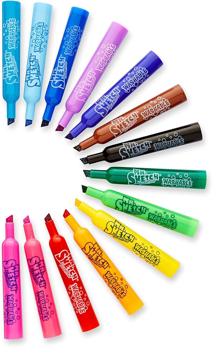 Mr. Sketch® Scented Markers, Chisel Point, Assorted, Pack Of 14