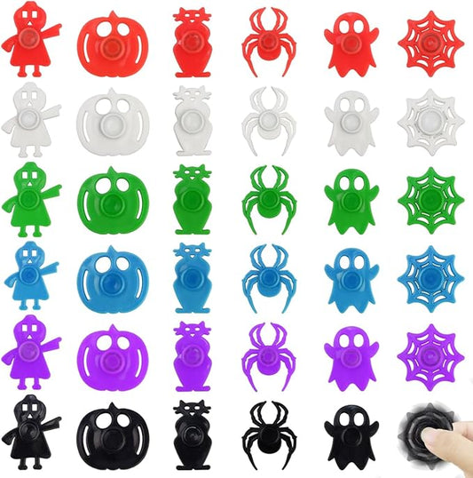 24 PCS Halloween Fidget Spinners Toys for Kids Boys Girls Teens Halloween Party Favors Halloween Treat Bags Gifts Stress Relief