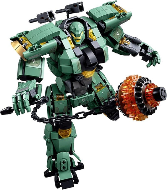 Velance Mech Robot Armored Building Blocks Set, Warrior City Action Mech Building Toy Kit, Mecha Robot Building Block Model for Kids & Adults, Birthday, Christmas Day Gift(542 Pcs)