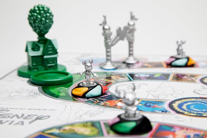 PlayMonster The Magical World of Disney Trivia Games – Board Games for Family Night, Family Games, Multi-Player Board Game, Family Board Game, Travel Games, Disney Game, Ages 6+