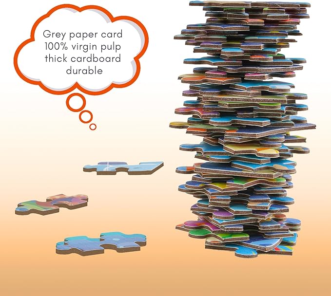 60 Piece Jigsaw Puzzles for Kids Ages 3-5 - Colorful Castle Puzzle, for Screen-Free Fun, Premium Quality, Engaging Family Activity