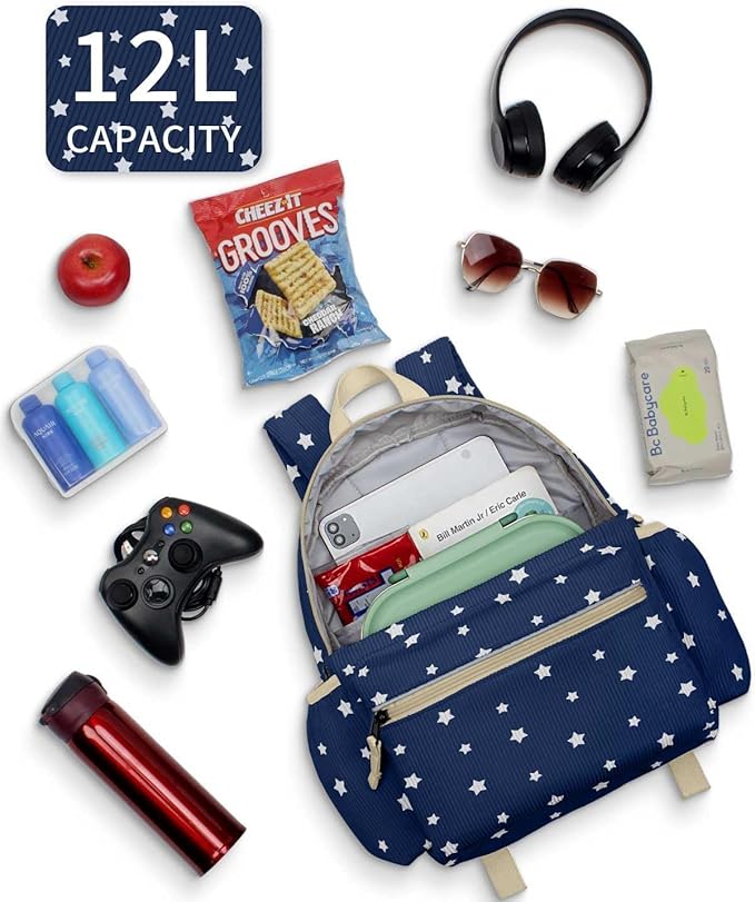 Corduroy Toddler Backpack for Boys 2-5: Preschool Backpack for Girls - Cute Kids Backpack 13.5" H Fit Folder