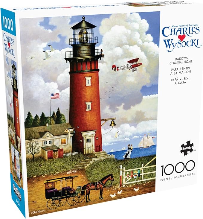 Buffalo Games - Charles Wysocki - Daddy's Coming Home - 1000 Piece Jigsaw Puzzle for Adults - Challenging Puzzle Perfect for Game Nights