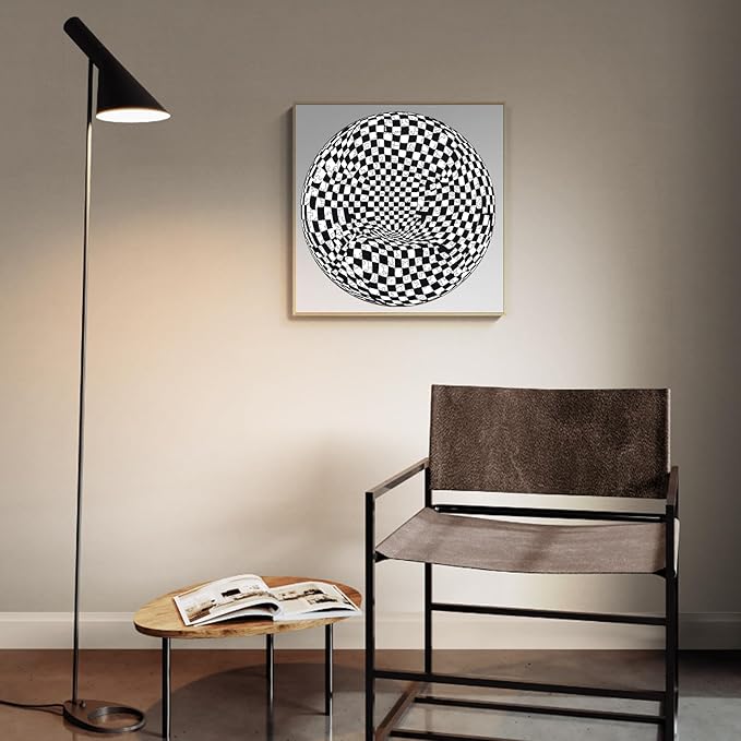 Wooden Puzzles for Adults, Wooden Jigsaw Puzzles for Adults Kids, Checkerboard Pop Art Unique Shaped Wood Puzzles Adult, Birthday Gifts for Friends Family Game, High Challenge (13.4 * 13.4n 275pcs)