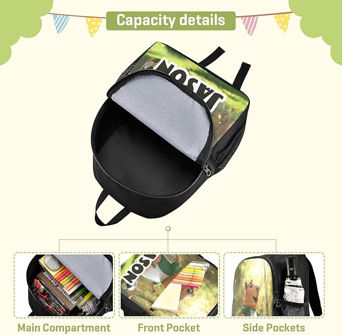 Soccer Capybara Toddler Backpack for Boys Girls 3-6 Kindergarten Bookbag for Elementary Mini Kids Bookbag for Preschool for Travel