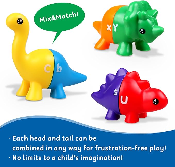 Toddler Dinosaur Montessori Toys for 1 2 3 4 Year Old Boy Girl Birthday Gift - Kids Preschool Learning Activities Educational Travel Outdoor Sensory Toys for Toddlers 1-3
