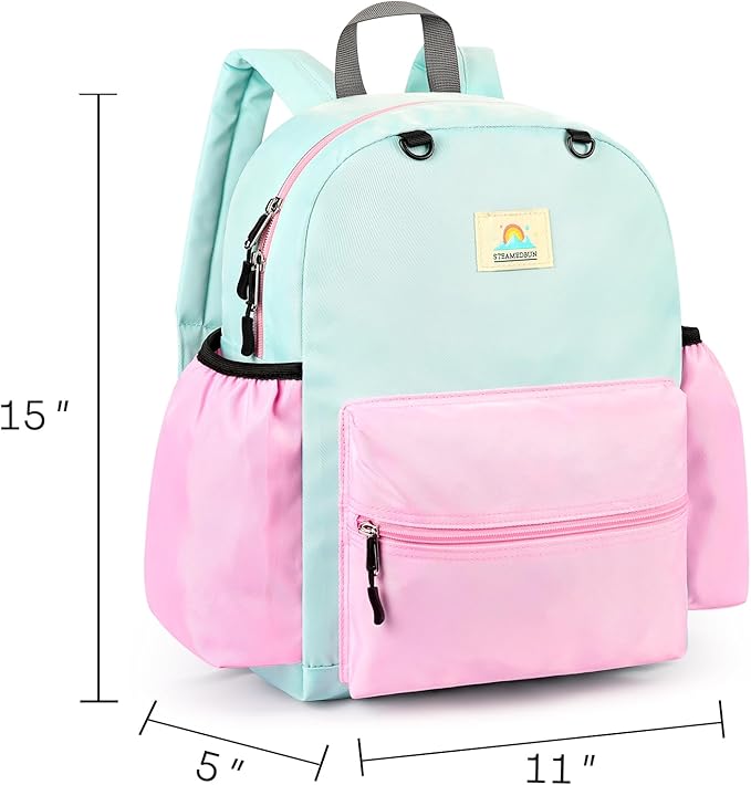 STEAMEDBUN Kids Backpack for Girls 4-6: Girls Backpacks for Elementary - 15 inch Backpack for Kindergarten
