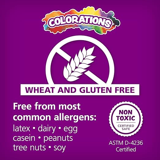 Colorations Wheat & Gluten Free Colors Like Me Dough - 10 Colors (2oz Each) | Non-Toxic, Play Dough, Bulk Set, Sensory Kit, Party Favors, Classroom Pack