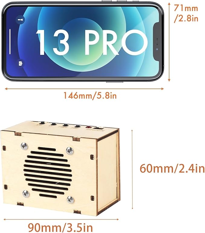 Science Kits for Kids Age 8-12 12-14, STEM Kits for Kids Age 8-10, STEM Toys Build Your Own FM Radio Kit, DIY Electronic Snap Circuits Projects Gifts for Teen Girls Boys 9 11 13 15 16+ (Classic Wood)