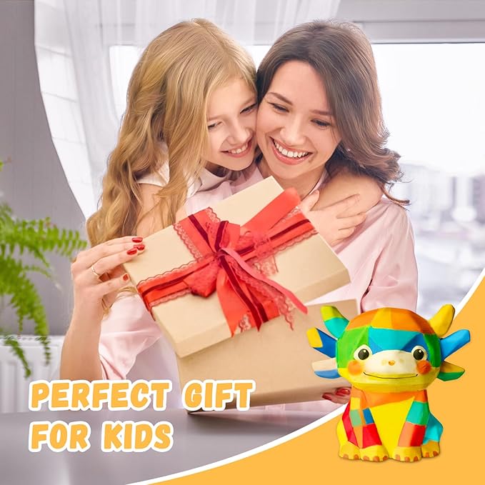 Paint Your Own Axolotl Lamp Kit, Art Supplies Arts and Crafts for Kids Ages 8-12, Creativity Painting Kit Toy for Girl Boy Teen, DIY 3D Axolotl Night-Light, Birthday Gift for Daughter Son