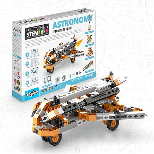 Engino STEM Kit, Astronomy Travelling to Space, Building Toys for Kids 9+, STEM Projects, Learning & Education Toys, Engineering Kit, Gifts for Boys & Girls (6 Model Options)