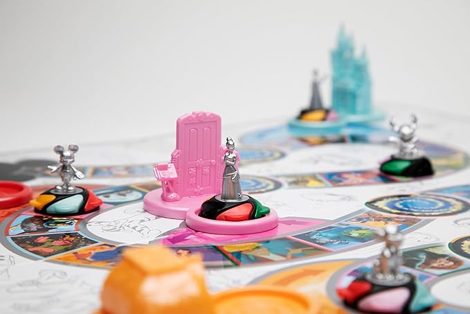 PlayMonster The Magical World of Disney Trivia Games – Board Games for Family Night, Family Games, Multi-Player Board Game, Family Board Game, Travel Games, Disney Game, Ages 6+