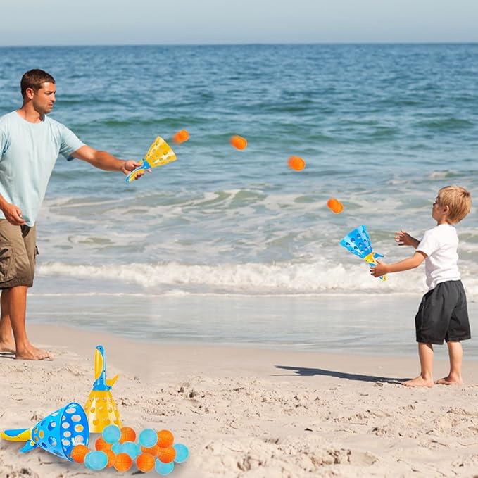 Pop-Pass-Catch Ball Game Outdoor Toys for Kids Games, Pool Beach Toys for Toddler Boys, Indoor Outdoor Games for Kids Ages 3-5-7 4-8-12 Year Old Boys Girls Teens Adults Family & Friends Yard Party Fun