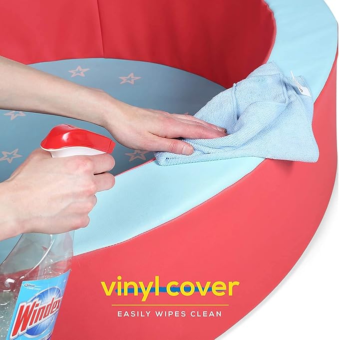 Milliard Foam Ball Pit/Professional Quality/for Toddlers and Baby (Red and Blue)