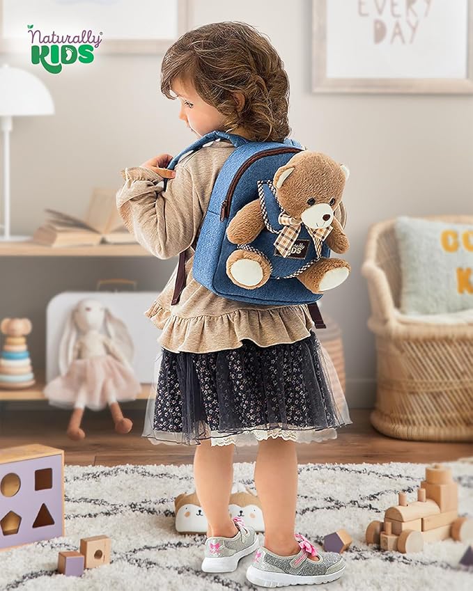 Teddy Bear Backpack, Toddler Valentines Day Gifts, Toys for Kids 3-5, Teddy Bear Stuffed Animal 2 3 4 5 Year Old Girl Boy