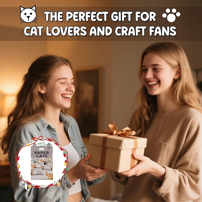 DIY Paper Cats - 50 Sheets DIY Origami Paper to Fold Cute Cat Figures, Fun Craft Activity for Adults & Kids, Desk Decoration & Gift for Cat Lovers(Dog, 50pcs)