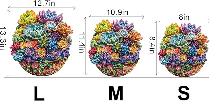 Wooden Puzzles for Adults, Succulent Wooden Jigsaw Puzzles, 280 Piece Puzzles for Adults, Unique Irregular Wood Plant Puzzles, Creative Gifts for Birthday Christmas Halloween Puzzle