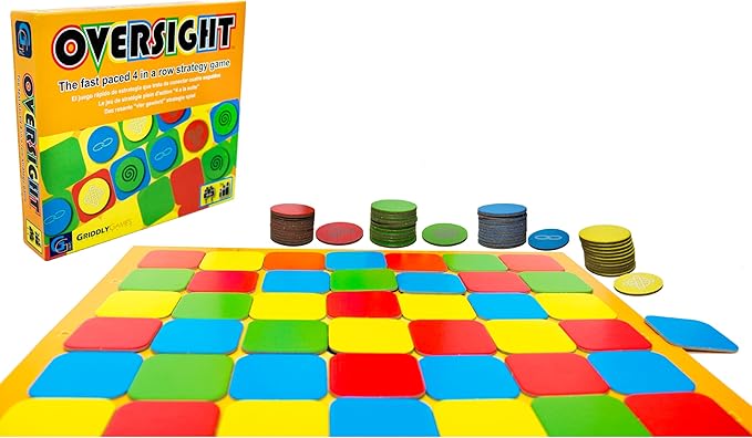 Griddly Kids Oversight – Educational & Fun Strategy Board Game for Family Game Night, Fast-paced Board Games for Adults & Children Alike, Ideal STEM Toys & Kids Games Gift for Children Ages 8-12