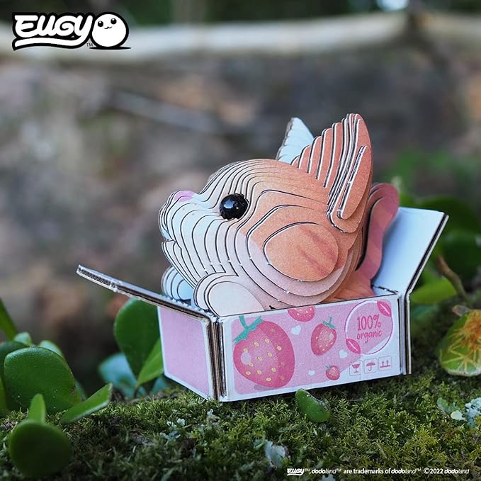 Eugy Cat - Pumpkin 3D Puzzle, 27 Piece Eco-Friendly Educational Learning Puzzles for Kids 6+