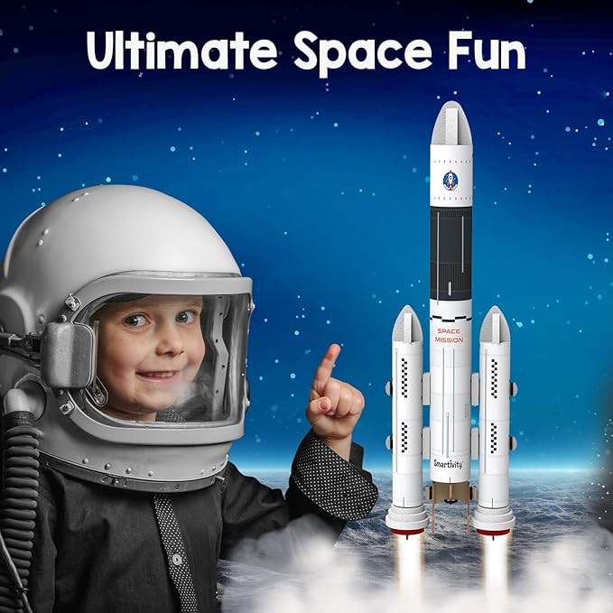 Smartivity Rocket Launcher Kit for Kids 6, 7, 8, 9, 10, 11, 12 Years Old | Build Your Own Rocket and Launcher | Birthday Gifts for Boys & Girls | DIY STEM Science Toy for Kids 6-12 Years