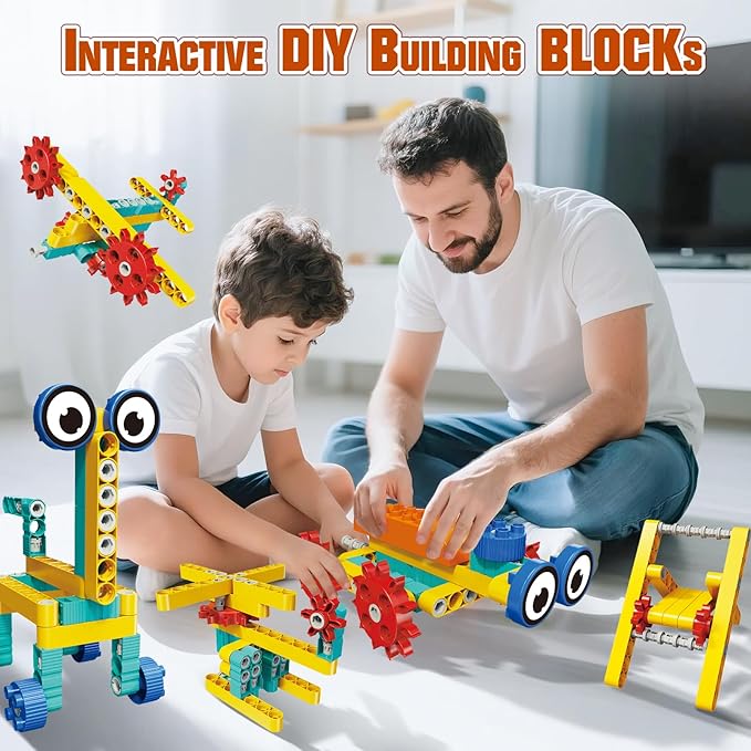 13-in-1 STEM Building Toys for Kids Ages 5-12, 135PCS Educational Construction Engineering Kit, Science Learning Toys & Creative Birthday Gift for 5-8 Year Old Boys