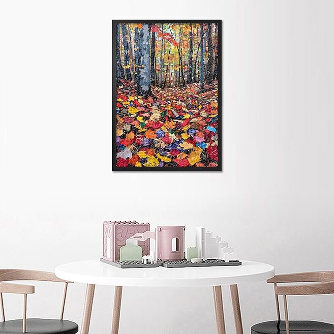 Puzzles for Adults 1000 Pieces - Fallen Leaves Jigsaw Puzzle (27.5x19.7 Inch), Forest Landscape Challenging Puzzles for Adults, Family Game for Men & Women Home Decor Gift (Trees Series)