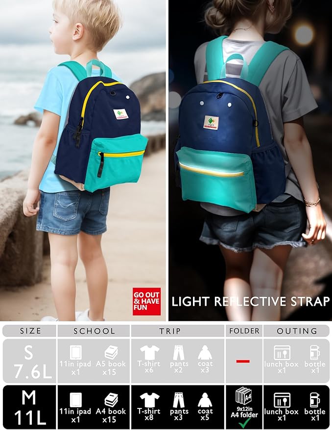 Kids' Backpacks for Girls & Boys - Kindergarten to Elementary School, 13" H, Ages 3-5