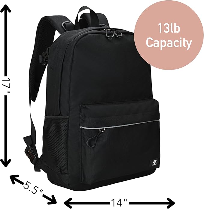 Fenrici Adaptive Backpack for Girls, Boys for All Abilities and Ages; Wheelchair Backpack with Adaptive Design; Perfect for Travel, School, and Everyday Adventure, Black