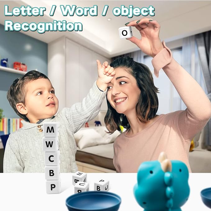 Dinosaur Kindergarten Preschool Learning Activities Math Counting Matching Letter Toys - Toddler Educational Toys for 3 4 5 6 7 Year Olds Boys Birthday Gift Games for Kids Ages 5-7 3-5