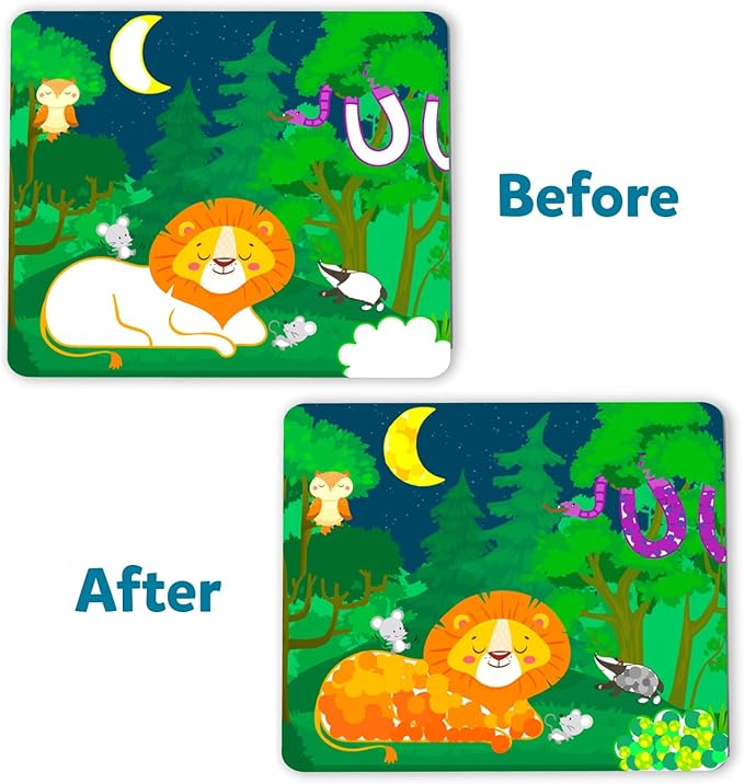 Skillmatics Dot It Sticker Art - Animals, Mess-Free Fun for Kids, 500+ Stickers, Craft Kits, DIY Scrapbooking Activity, Travel Toys, Gifts for Boys & Girls Ages 3, 4, 5, 6, 7