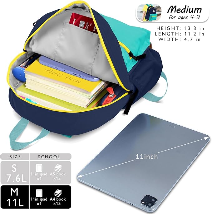 Kids' Backpacks for Girls & Boys - Kindergarten to Elementary School, 13" H, Ages 3-5