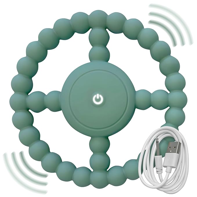 Vibrating Sensory Chew Toy - Superior Sensory Experience to Standard Autism Chew Toys. USB Chargeable. 3X Vibration Settings. Sensory Chew Toys for Autistic Children & Vibrating Teether for Baby