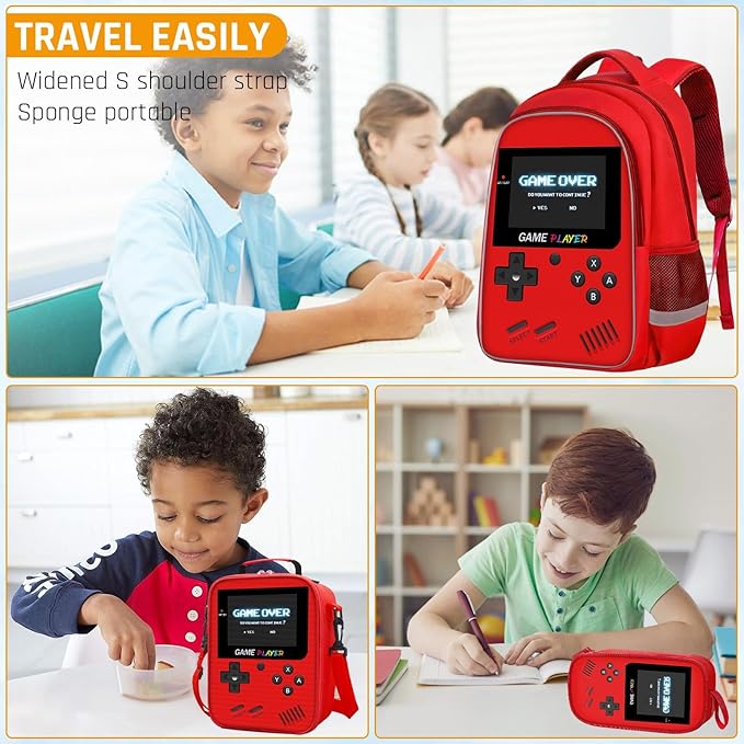 School Backpack For Boys - Gamer Boys Backpack For Kids Children Teens Elementary Middle School - Ages 6-18,17″