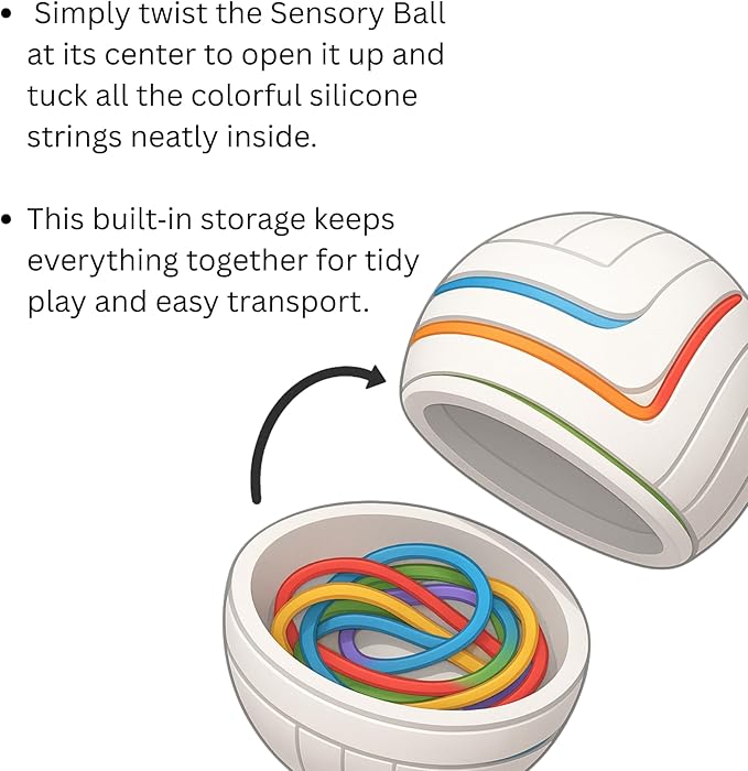 3-in-1 Fidget & Sensory Toy Set for Kids Sensory Explorer Kit with Pull-String Ball, Guitar Pop Toy, Tactile Fidget Board – Calming, Focus, Autism-Friendly