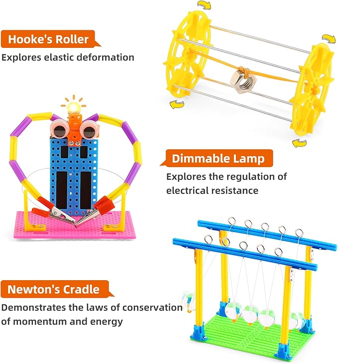 STEM Science Kits for Kids Age 8-12, Boys Activities Robot Building Kit 6-8 Girls Engineering Projects STEM Toys Learning Educational Science Game Experiment Gifts for 6 7 8 9 10 11 Year Old Activity