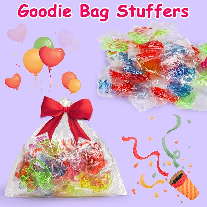 200PCS Glitter Sticky Hand Party Favors for Kids Birthday Supplies Goodie Bag Stuffers Classroom Treasure Box Carnival Prizes Bulk Goody Treat Gift Trinkets Stuff Pinata Fillers Mini Stretchy Toys