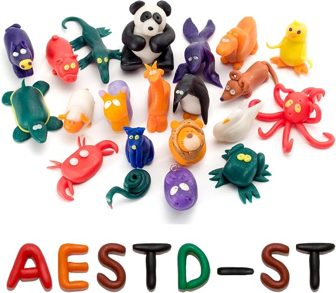 Aestd-ST Polymer Clay 60 Colors, Modeling Clays for Kids DIY Starter Kits, Oven Baked Model Clay, Non-Sticky,with Sculpting Tools, Holiday Gift for Children and Artists.