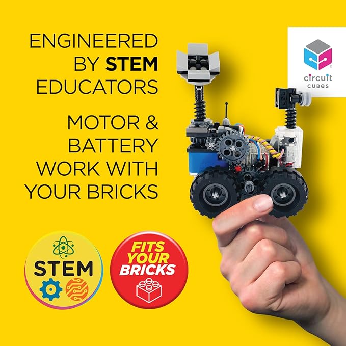 Circuit Cubes Space Rovers Kit – Remote Control Robotics Kit - STEM Learning Toy for Kids Age 8 and Up